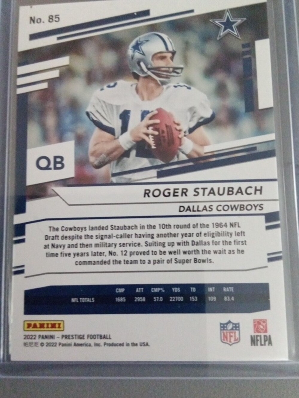 Panini Roger Staubach Football Trading Card Lot. - Picture 4 of 16